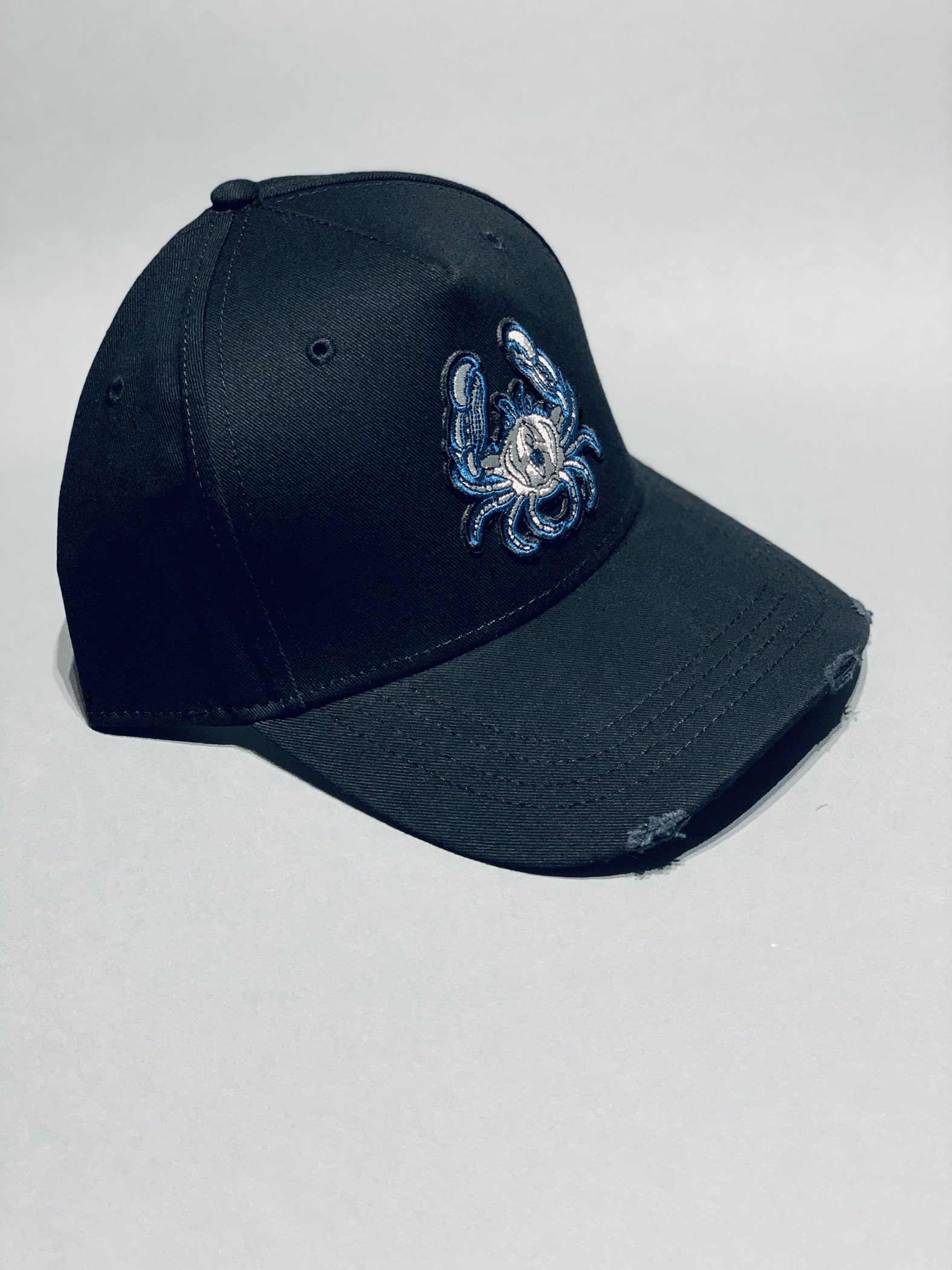 Cancer Ripped Black Cap - Image 2