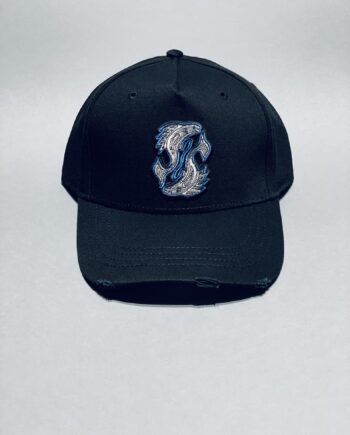 Pisces Ripped Black Cap