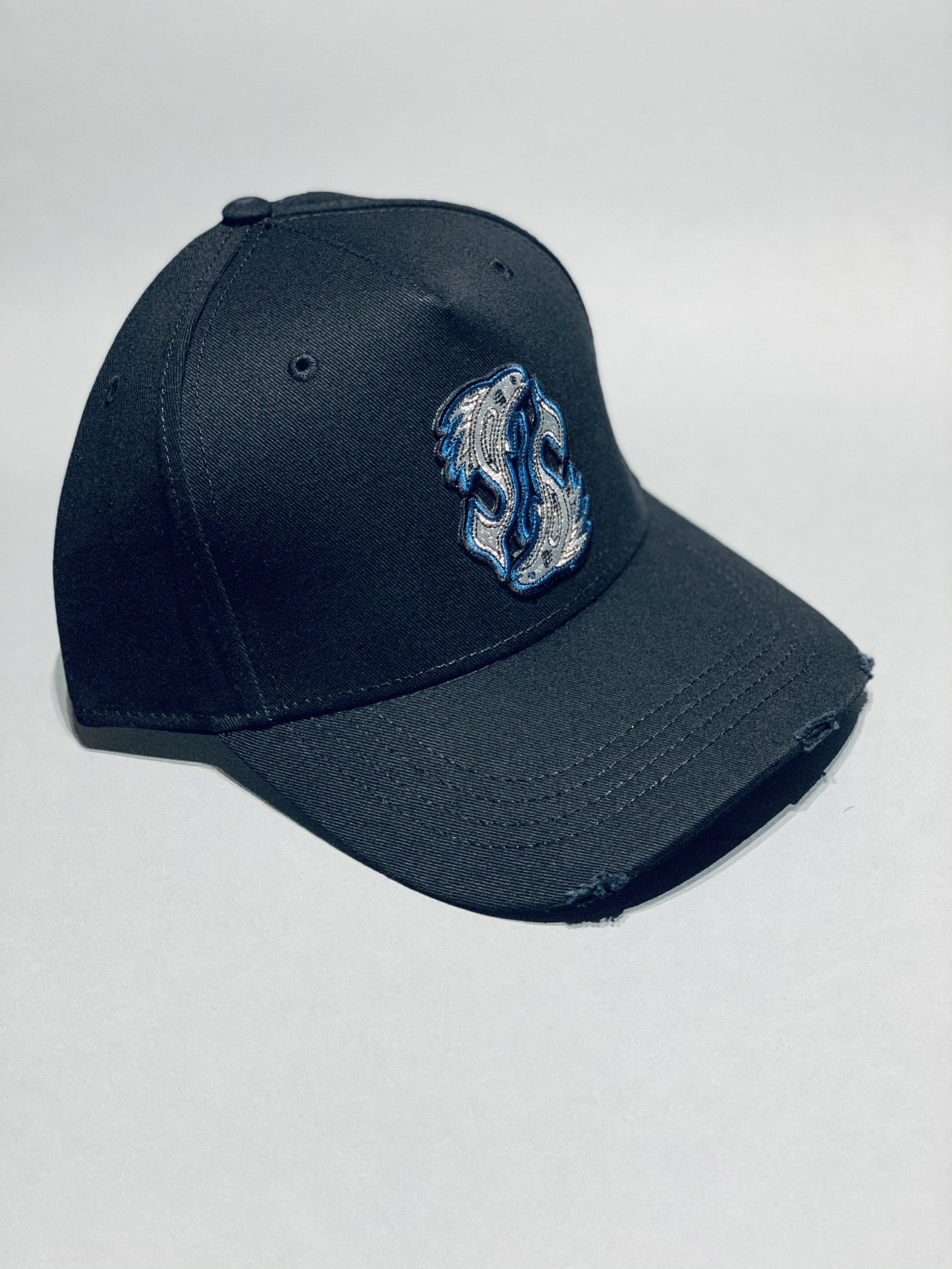 Pisces Ripped Black Cap - Image 2