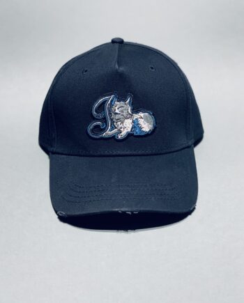 J KUB RIPPED NAVY BASEBALL CAP