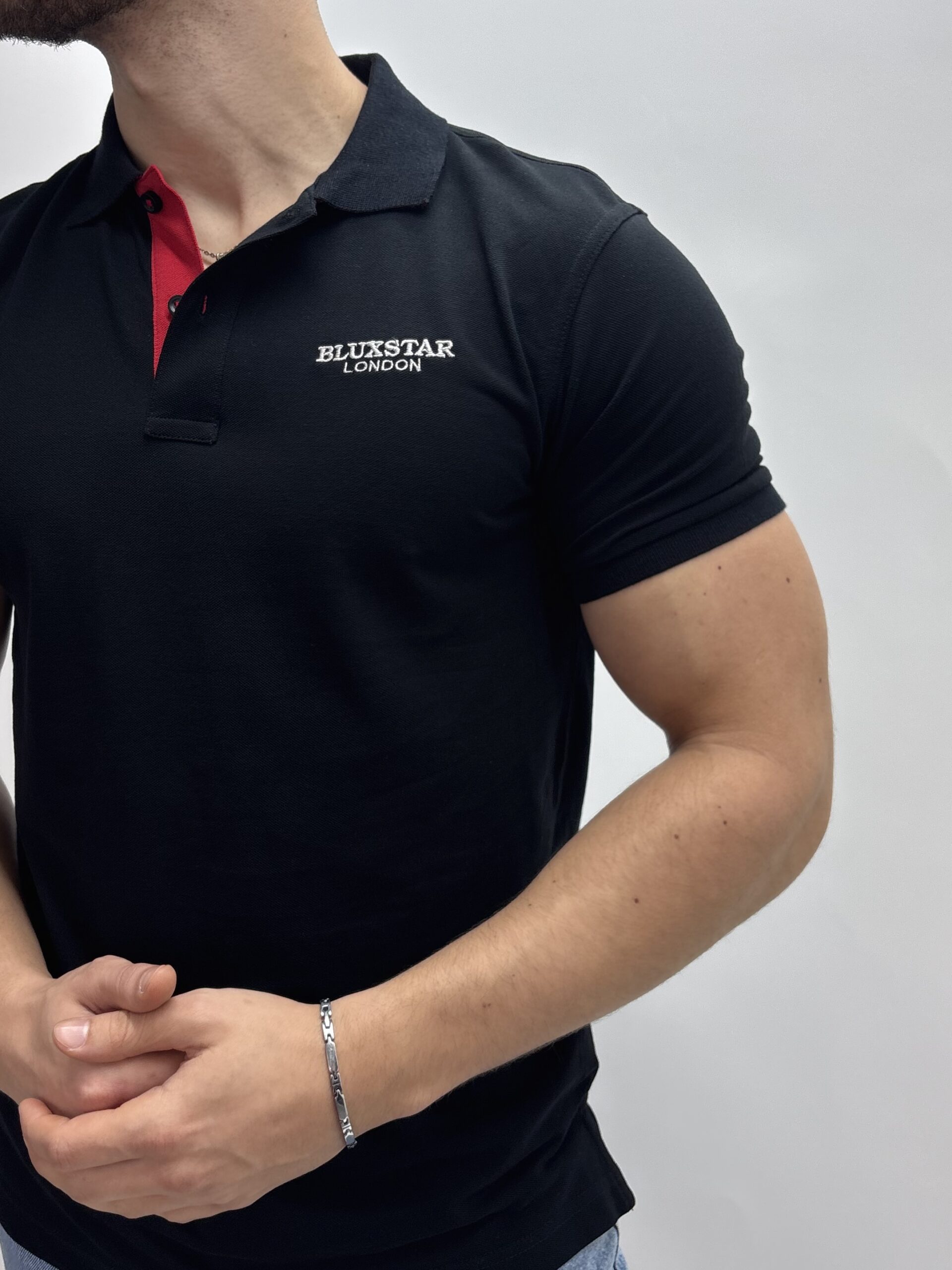 Red London Contrast Polo - Image 2