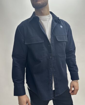 Navy Styled Overshirt