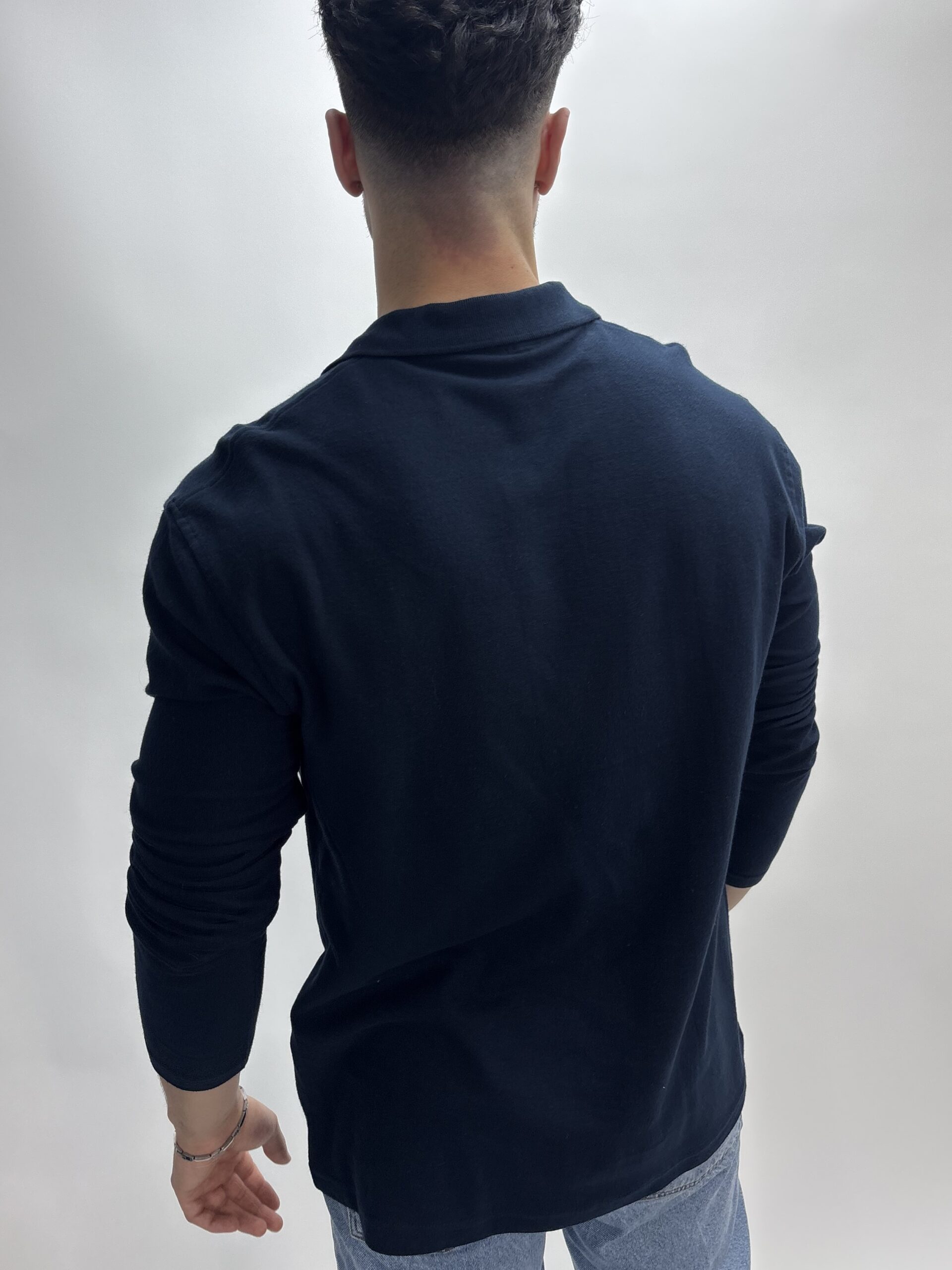 Ultra Relaxed Navy Polo - Image 7
