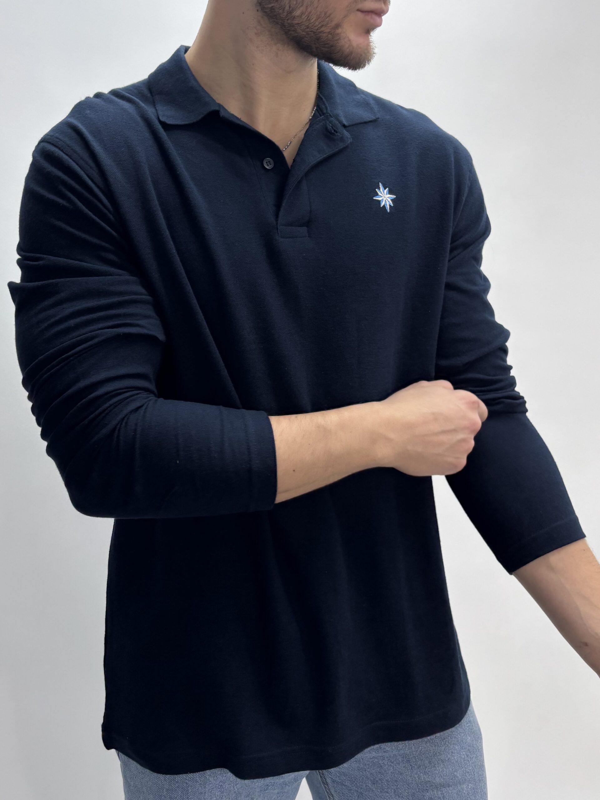 Ultra Relaxed Navy Polo - Image 2