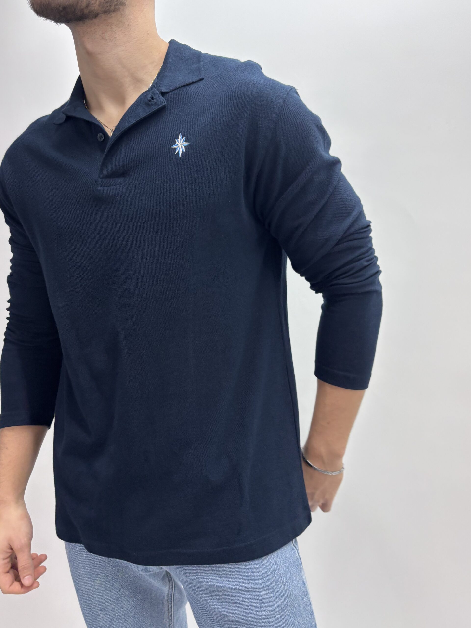 Ultra Relaxed Navy Polo - Image 4