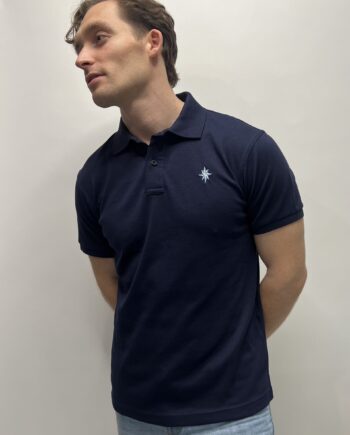 Navy Stretch Polo