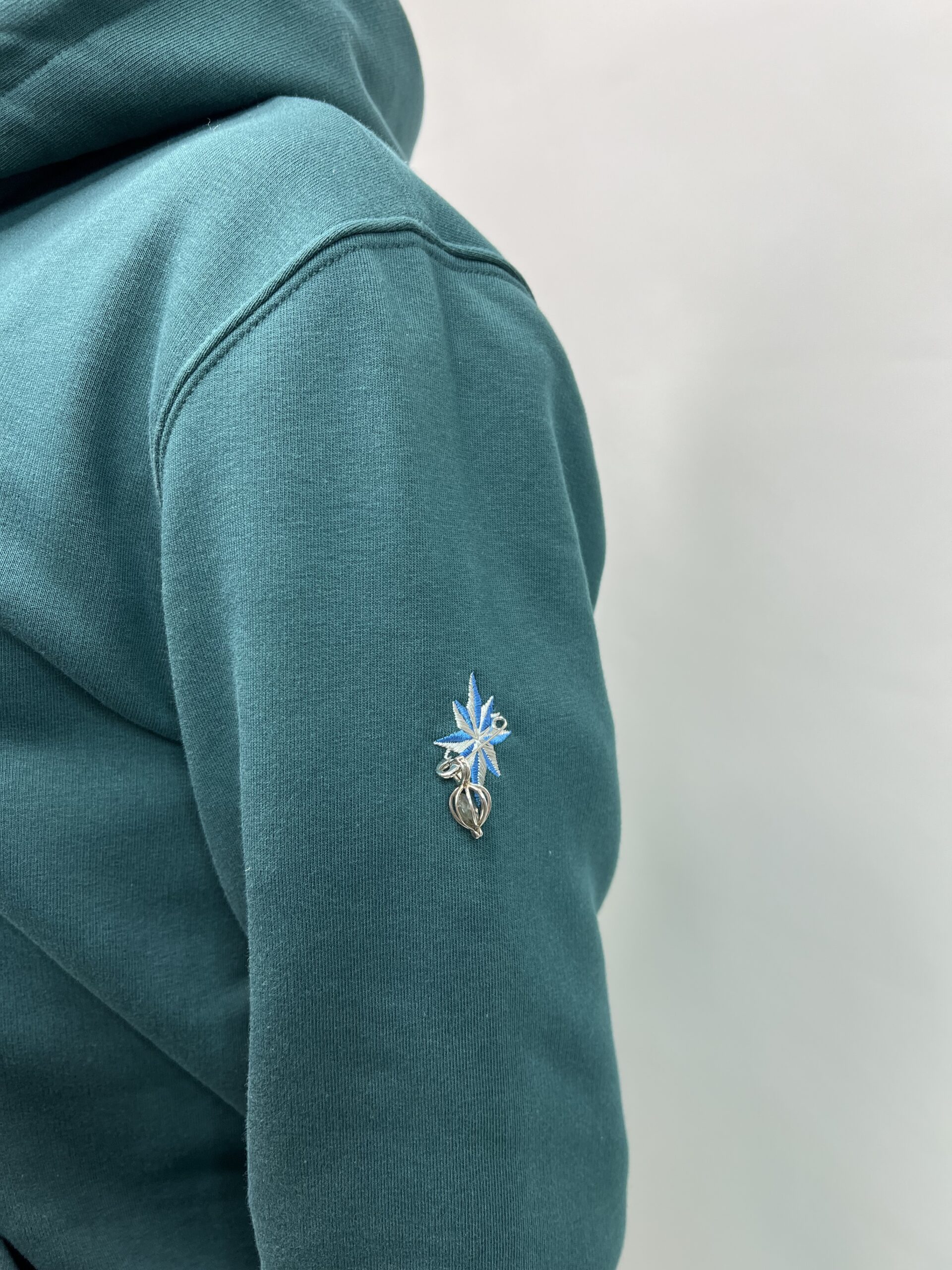 X Deep Green Hoodie - Image 5