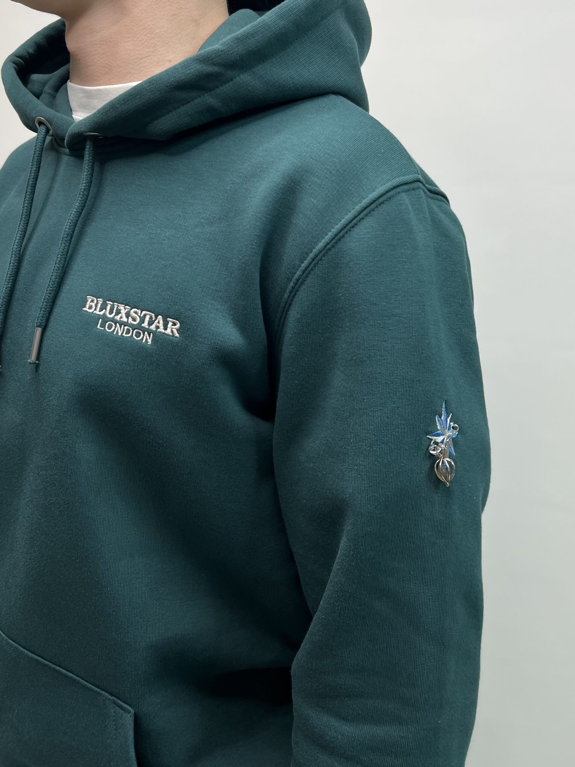 X Deep Green Hoodie - Image 4
