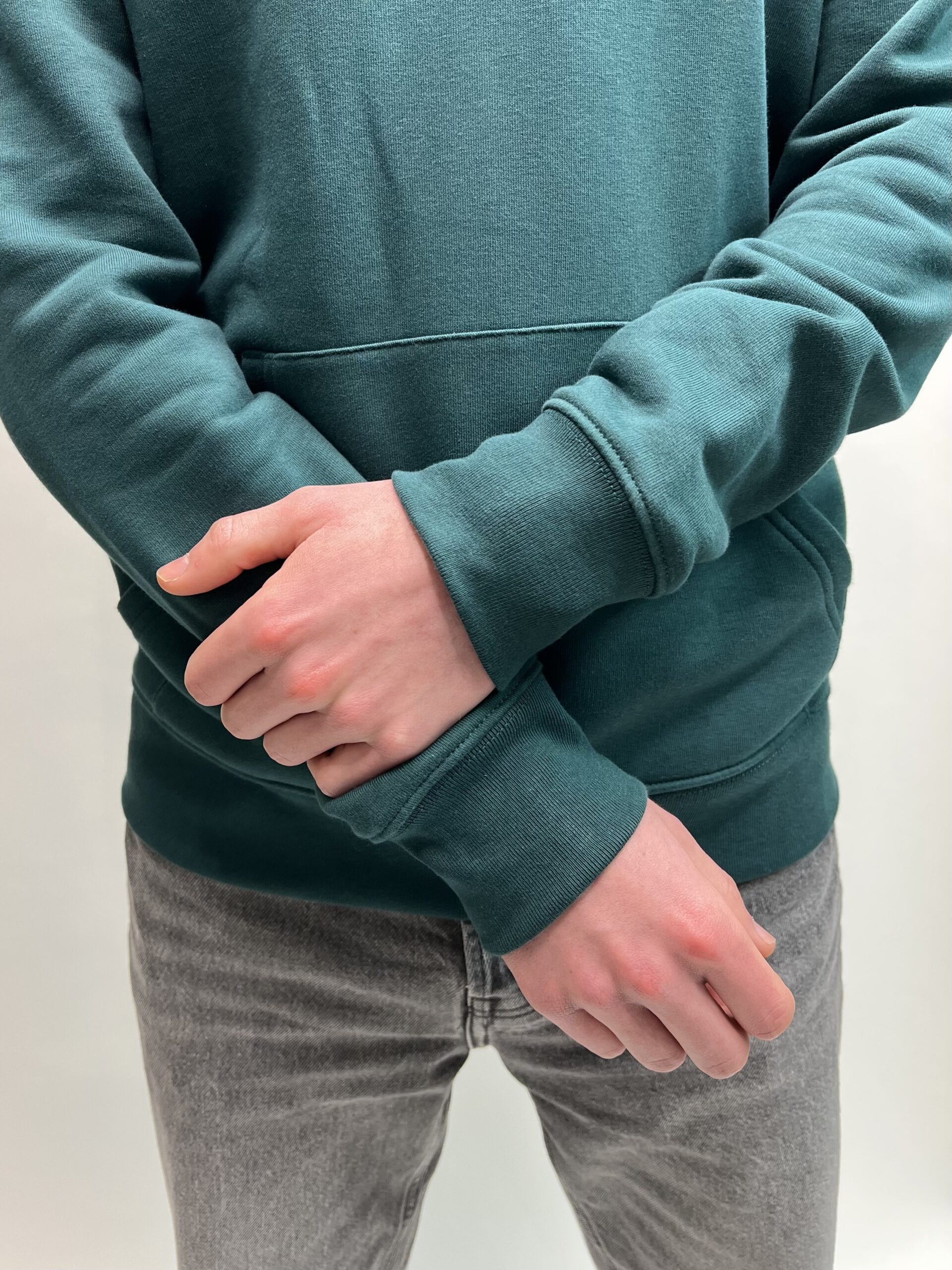 X Deep Green Hoodie - Image 6