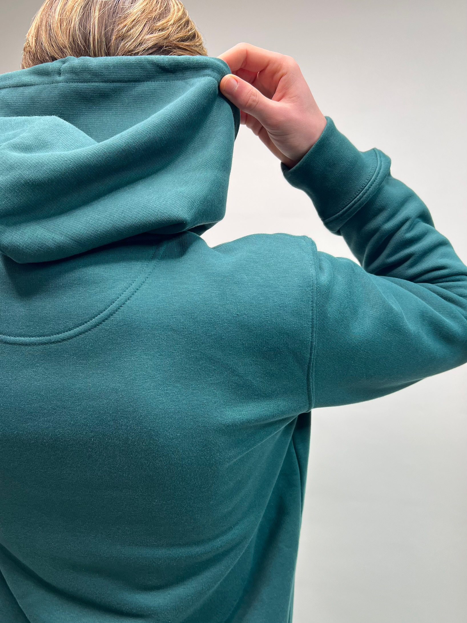 X Deep Green Hoodie - Image 8